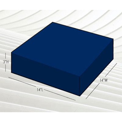 Square Knee Separator Navy Blue With Antimicrobial Cover Positioner 14x14x2 Replacement