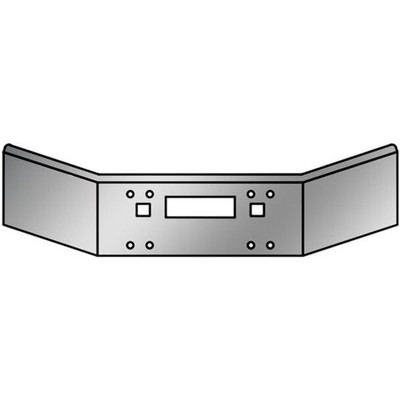 14 Inch Chrome Steel SBB Bumper WTow AND Vent Holes Replacement