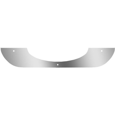 388 YEAR 2012 16 INCH STAINLESS STEEL OVAL FRONT FLAP WEIGHT W BACKPLATE