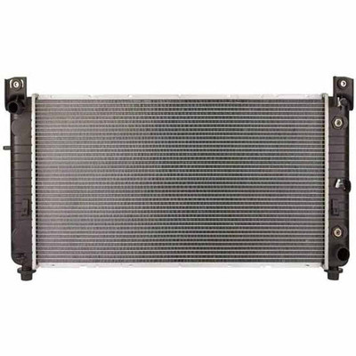 TAHOE YEAR 2008 34X17 .5X1 INCH RADIATOR W 1 .3125 INCH INLET AND 1 .5625 INCH OUTLET