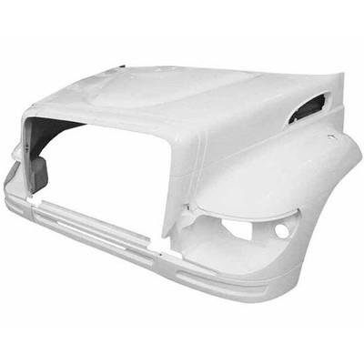 WORKSTAR SERIES YEAR 2006 FIBERGLASS HOOD SHELL W SQUARE HEADLIGHTS