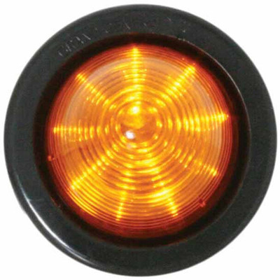 2 Inch 10 Diode Beehive Light W Black Grommet - Amber LED Amber Lens Replacement