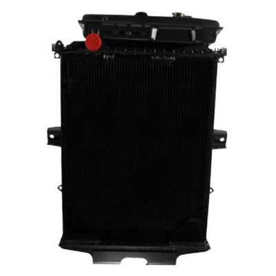 5 Row Dimpled Tube Radiator W Surge Tank Replacement