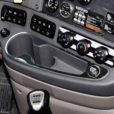 CASCADIA 113 YEAR 2018 STAINLESS STEEL CUP HOLDER LIGHTER PLUG SURROUND TRIM