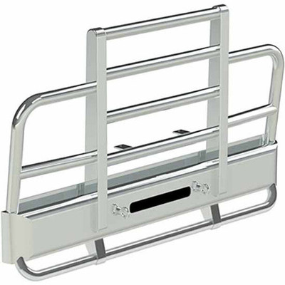 20 Inch Chrome Steel Wrap Around Bumper With Mounting Tow Rectangle Fog Holes Replacement