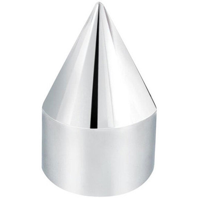 0.94 x 2 0.5 Inch Chrome Spike Nut Covers Push On 60 Pack Replacement