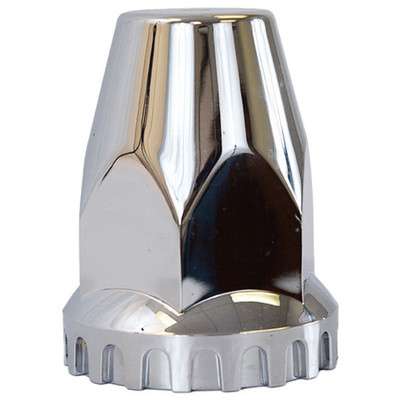 33MM X 2.75 Inch Chrome Plastic Thread On Nut Cover For Hub Piloted Wheels Replacement