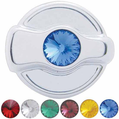 330 YEAR 2001 CHROME AC CONTROL KNOB WITH RED JEWEL