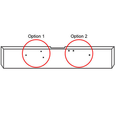 20 Inch American Eagle Square Corner Bumper With Tow and 4 M3 - P3 Light Holes Replacement