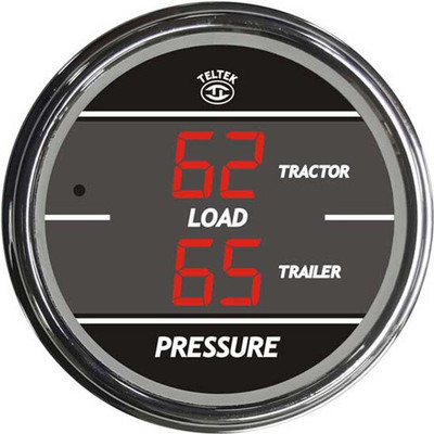 CLASSIC 120 YEAR 2004 RED DIGITAL DUAL DISPLAY GAUGE LOAD PRESSURE TRACTORTRAILER 0-100 PSI