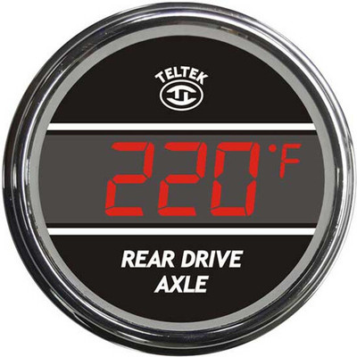 CLASSIC 120 YEAR 1997 RED DIGITAL AXLE TEMPERATURE GAUGE REAR DRIVE 100-300 DEGREE F