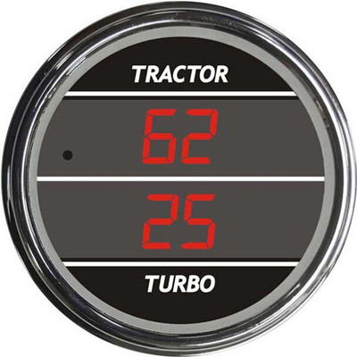 CLASSIC XL 132 YEAR 1993 2 .0625 INCH RED DIGITAL DUAL DISPLAY GAUGE PSI TRACTOR TURBO 0-100 PSI