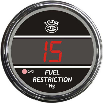 LTL9000 YEAR 1993 BLUE DIGITAL FUEL RESTRICTION GAUGE 0-30 HG