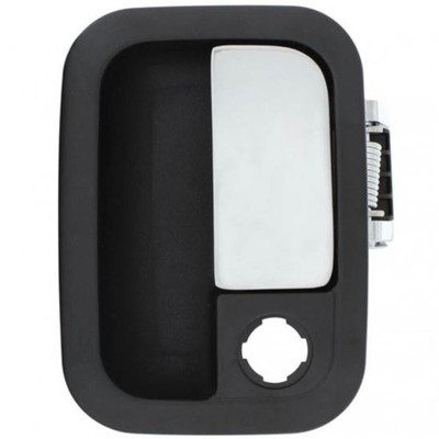 Black and Chrome Outer Door Handle Driver Side Replacement