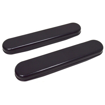 DESK LENGTH PLASTIC ARMPADS PAIR BLACK Replacement