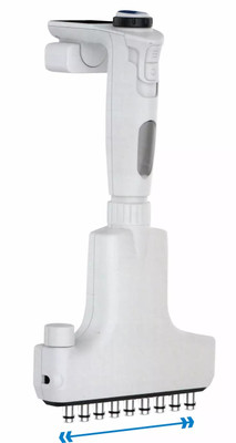 AQUA Adjustable Spacing Electronic Pipette 12 Channel 4.5-9mm spacing 0.5ul - 12.5ul Replacement