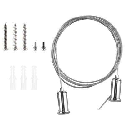 LED Linear Slot 96IN Canopy Pendant Mount Kit Circular Black Replacement