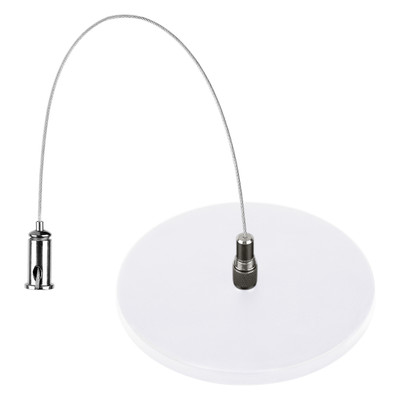 LED Linear Slot Canopy Pendant Mount Kit Circular White Replacement