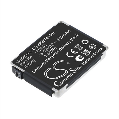 Smartwatch Battery 280mAh 3.85V Black 1.08Wh Li-Polymer Replacement