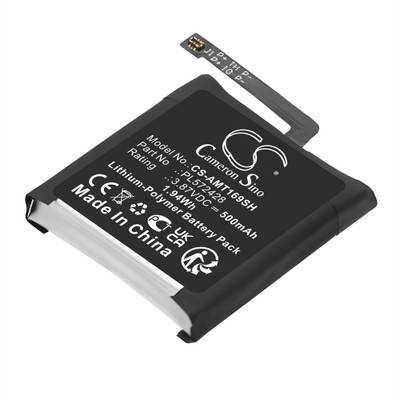 Smartwatch Battery 0.5Ah 3.87V Black 1.94Wh Li-Polymer Replacement