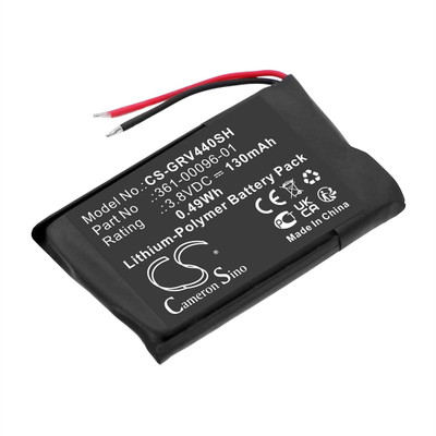 Smartwatch Battery 0.13Ah 3.8V Black 0.49Wh Li-Polymer Replacement