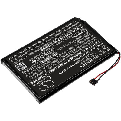 GPS Navigator Battery 1.5Ah 3.7V Black 5.55Wh Li-ion Replacement