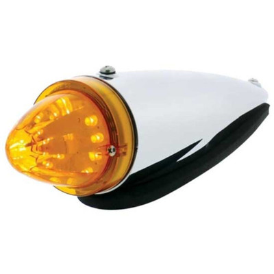 13 LED Watermelon Truck-Lite Style Cab Light - Amber LED Clear Lens Replacement