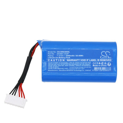 Speaker Battery 5.2Ah 7.4V Blue 38.48Wh Li-ion Replacement