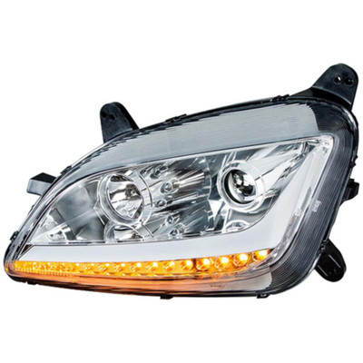 Blackout Projector Headlight Assembly with LED Position and Turn Signal Light - Driver Side Replacement