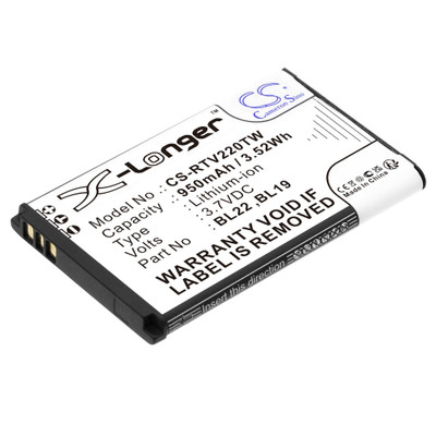 Two-Way Radio Battery 0.95Ah 3.7V Black 3.52Wh Li-ion Replacement