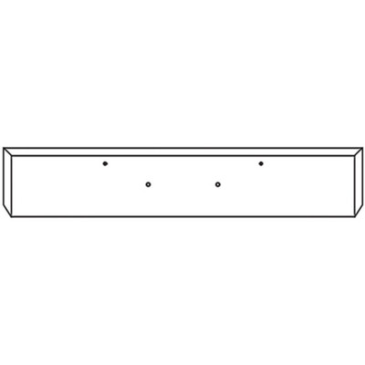 18 Inch Chrome American Roadrunner Mitered End Bumper with Tow and 2 M1- P1 Light Holes Replacement