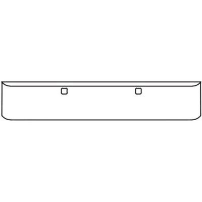 389 YEAR 2024 20 INCH CHROME TEXAS SQUARE BUMPER WITH UST MOUNTING TOW HOLE AND 12 ROUND 0.75 INCH LIGHT HOLES