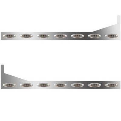 357 YEAR 2002 70-78 IN SS SLEEPER PANELS WITH EXTENSIONS 14 P1 AMBERSMOKED LEDS