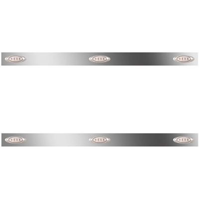 567 SBA YEAR 2023 SS SLEEPER PANELS WITH 6 P1 AMBERCLEAR LEDS WITH 36 IN SLEEPER