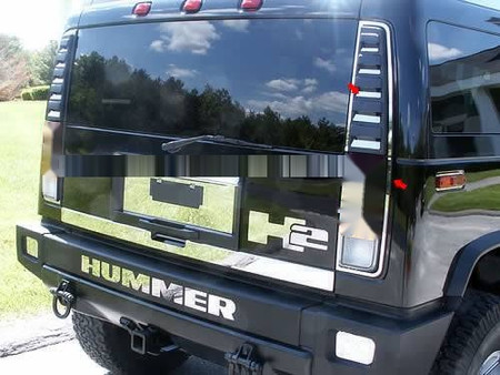 Stainless Steel Tail Light Accent 14Pc 4-door SUV For Hummer H2 03-09 Replacement