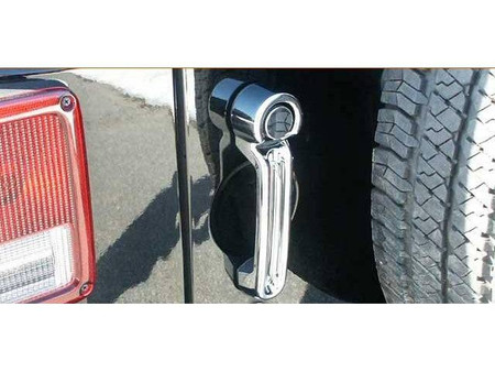 Chrome ABS Tailgate Handle Cover 2Pc 2-door 4-door SUV For Jeep Wrangler JK 07-18 Replacement