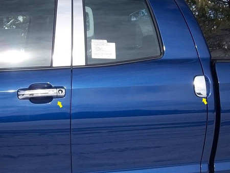 Chrome ABS Door Handle Cover 6Pc 4-door Pickup Truck Double Cab For Toyota Tundra 07-19 Replacement