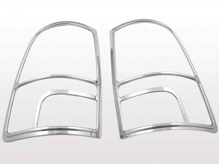 Chrome ABS Tail Light Bezels 2Pc 2-door 4-door Pickup Truck For Ram Trucks Ram 09-12 Replacement