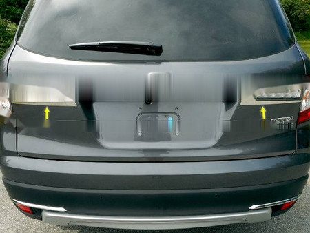 Stainless Steel Trunk Accent Trim 2Pc 4-door SUV For Honda Pilot 16-22 Replacement