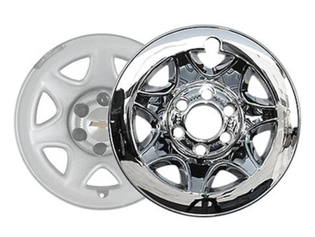Chrome ABS Wheel Cover Hub Cap 4Pc 2-door 4-door Pickup Truck For Chev Silverado 14-16 Replacement