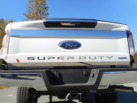 Stainless Steel Tailgate Accent 1Pc 2-door 4-door Pickup Truck Regular Cab 8' Bed Replacement