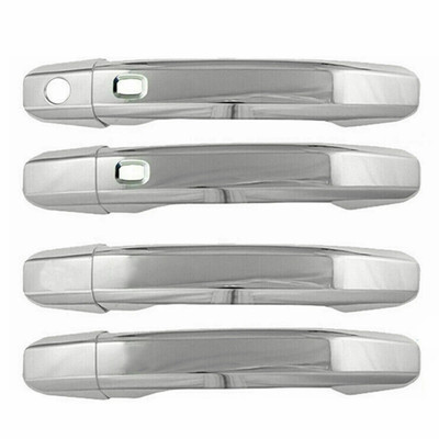 Chrome ABS Door Handle Cover trim 8Pc 4-door Pickup Truck 1500 Double Cab Replacement