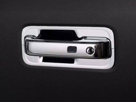 Chrome ABS Door Handle Cover 12Pc 4-door Pickup Truck Includes two smart key access points Replacement