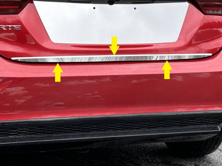 Stainless Steel Rear Deck Accent 1Pc 4-door Sedan For Kia Forte 19-24 Replacement