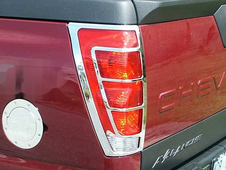 Chrome ABS Tail Light Bezels 2Pc 4-door Pickup Truck For Chev Avalanche 02-06 Replacement