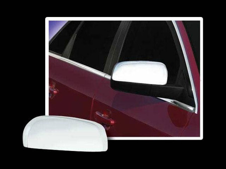 Chrome ABS Mirror Cover 2Pc 4-door Sedan For Ford Five Hundred 05-07 Mercury Montego 05-07 Replacement
