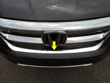 Stainless Steel Grille Accent 1Pc 4-door SUV Installs below front grille onto bumper Replacement