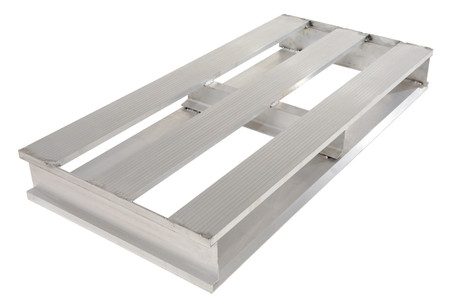 Aluminum Heavy Duty Half Pallet 24 In. x 36.125 In. x 6 In. 4000 Lb. Capacity Silver Replacement