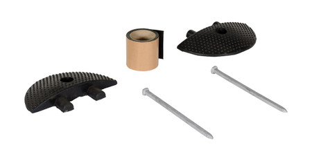 Rubber Heavy Duty Speed Bump Asphalt End Caps Black Replacement