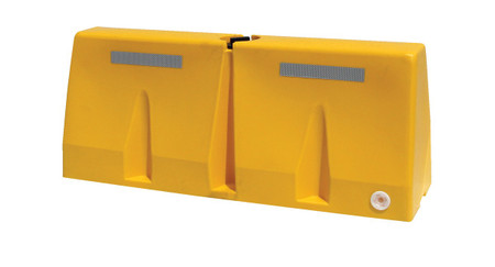INTERLOCKING TRAFFIC BARRIER 5 FT YELLOW Replacement